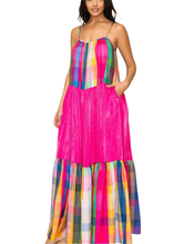 Load image into Gallery viewer, Vacation Plaid Maxi Dress